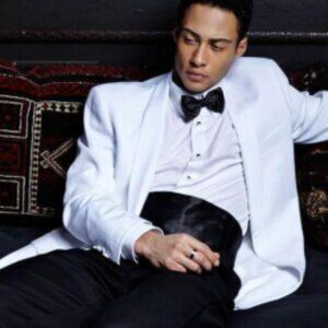 White Shawl Dinner Jacket Slim Fit